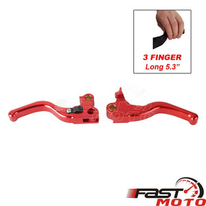 Paire de leviers de frein et d'embrayage noirs pour moto Harley-Davidson Dyna - vue 17