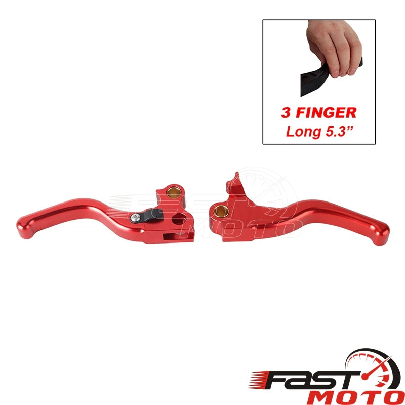 Paire de leviers de frein et d'embrayage noirs pour moto Harley-Davidson Dyna - vue 17