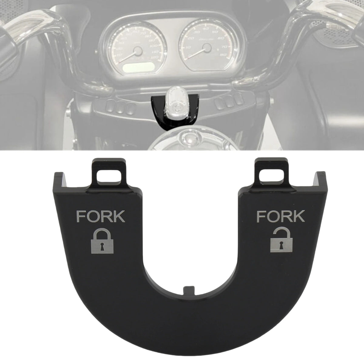 Habillage de contacteur à clé pour Harley Road Glide - vue 1