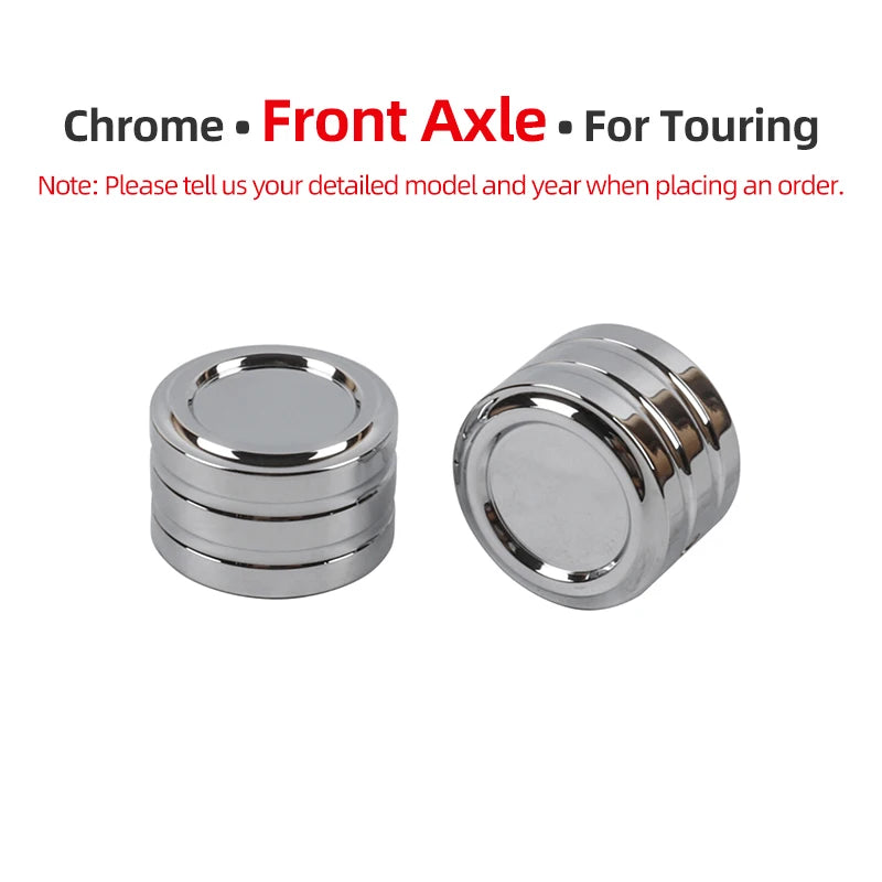 Caches d'Écrou d'Essieu Avant/Arrière CNC pour Harley Touring, Softail, Sportster – photo 20/24