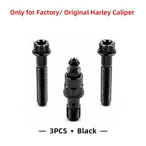 Boulons de Cache Étrier Avant en Titane pour Harley Touring, Softail – photo 12/12