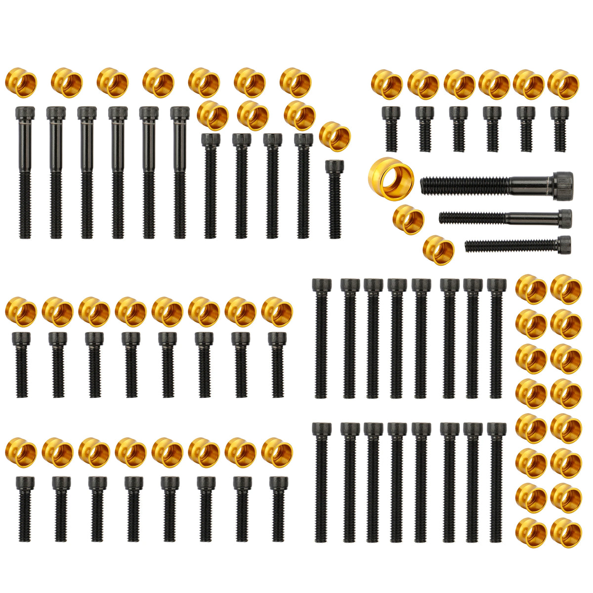 Kit Complet Boulons et Caches Moteur Noir - Harley-Davidson Sportster 2004 et plus – photo 1/8