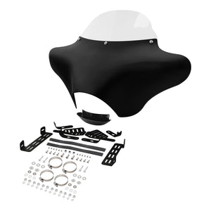 Carénage avant batwing noir avec pare-brise pour moto - vue 6