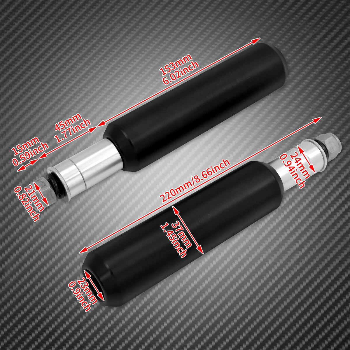 Sliders de Cadre Amortisseur Supérieur Anti-Chute - Harley-Davidson Dyna 2006-2017 et Sportster 2004-2022 – photo 6/7