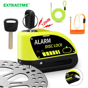 Bloque-disque moto Extractme avec alarme 120 dB rechargeable - vue 1