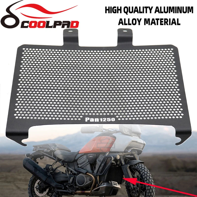 Grille de Protection Radiateur Aluminium - Harley-Davidson Pan America Adventure ADV 1250, Special RA1250/RA1250S 2021 et + – photo 1/6