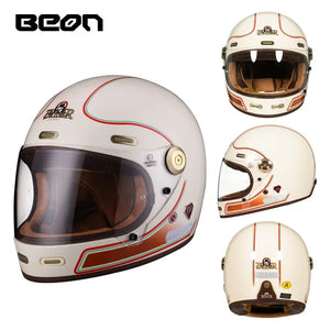 Casque moto intégral rétro - vue produit - vue 9