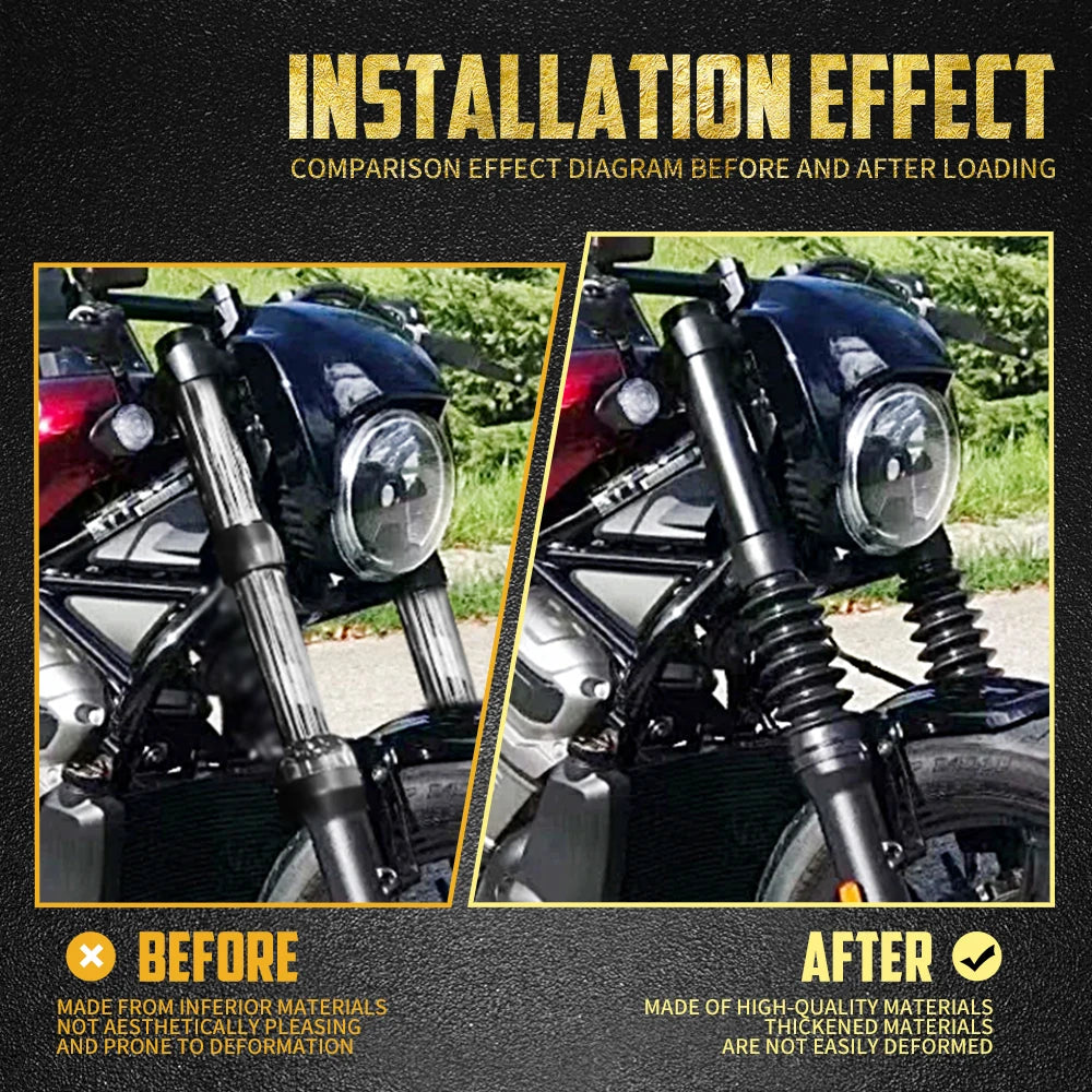 Caches de fourche avant (fork boot slider) - Harley Nightster RH975 2021, 2023, 2024 et + – photo 4/6