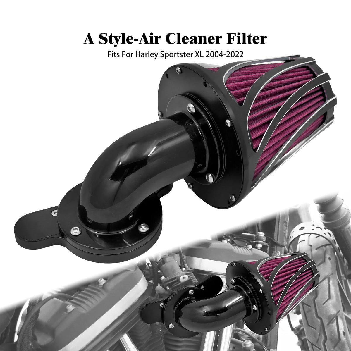 Filtre à air CNC en aluminium pour moteur Harley-Davidson - vue 13