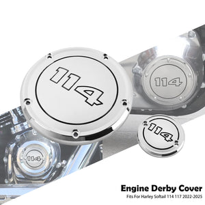 Derby cover et couvercle de distribution 114 pour Harley Softail - vue 7