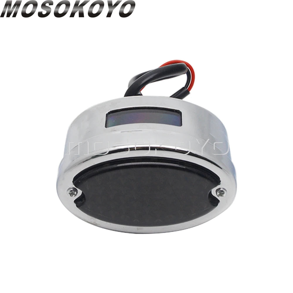 Feu arrière LED rond façon œil de chat pour moto custom - vue 7