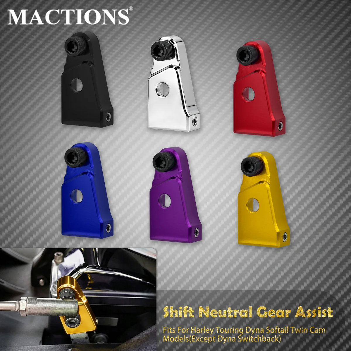 Kit d'assistance au point mort (Shift Neutral Assist) pour Harley-Davidson Touring, Softail, Dyna Twin Cam – photo 1/12
