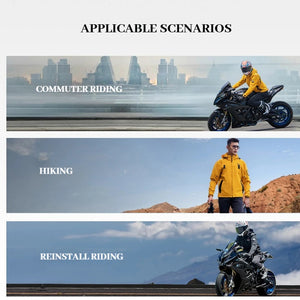 Blouson moto noir avec protections doublure amovible - vue 6