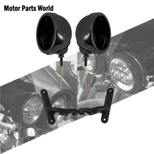 Boîtiers et supports de feux additionnels pour Harley Touring - vue 1