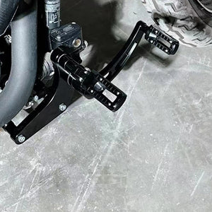 Kit commandes avancées en aluminium billette poli pour Harley-Davidson FXBB Street Bob, Softail Low Rider FXLR 2018-2024 – photo 2/7