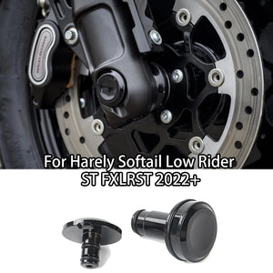 Caches d'Écrou d'Essieu Avant Décoratifs pour Harley Softail Low Rider S/ST – photo 1/7