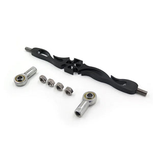 Tringlerie de sélecteur chromée motif croix - Harley-Davidson Softail, Dyna Wide Glide (1985+) – photo 3/7