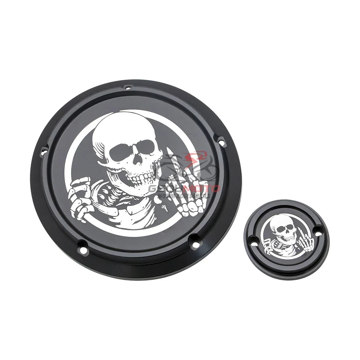 Cache derby et cache de distribution pour Harley Softail - vue 9