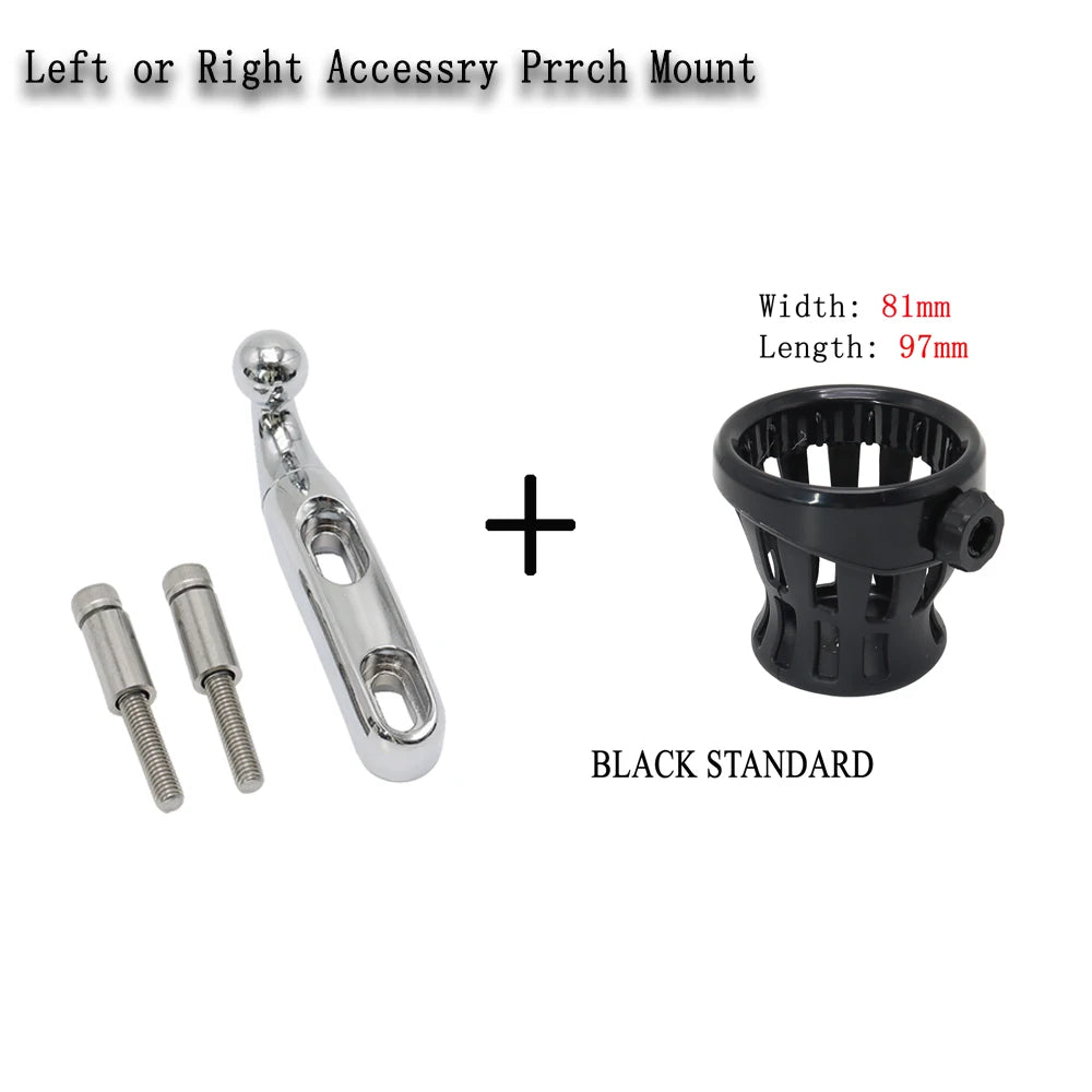 Porte-Gobelet de Guidon Universel pour Harley Dyna, Softail, Touring – photo 18/20