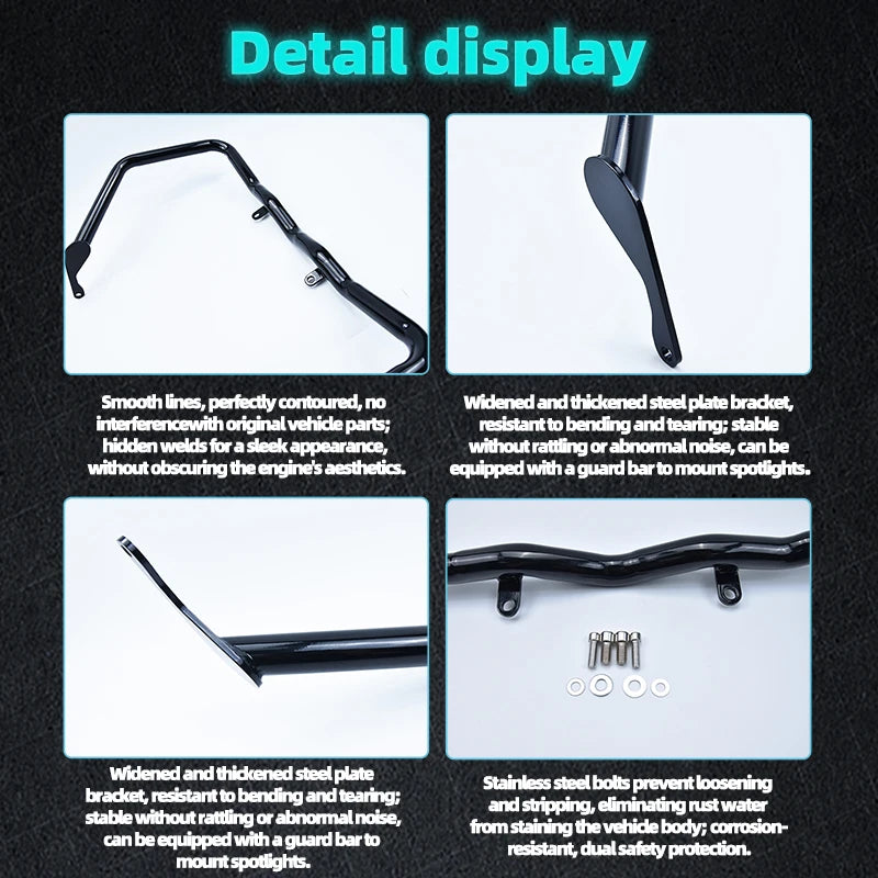 Barre de protection moteur noire pour Harley Sportster S - vue 2