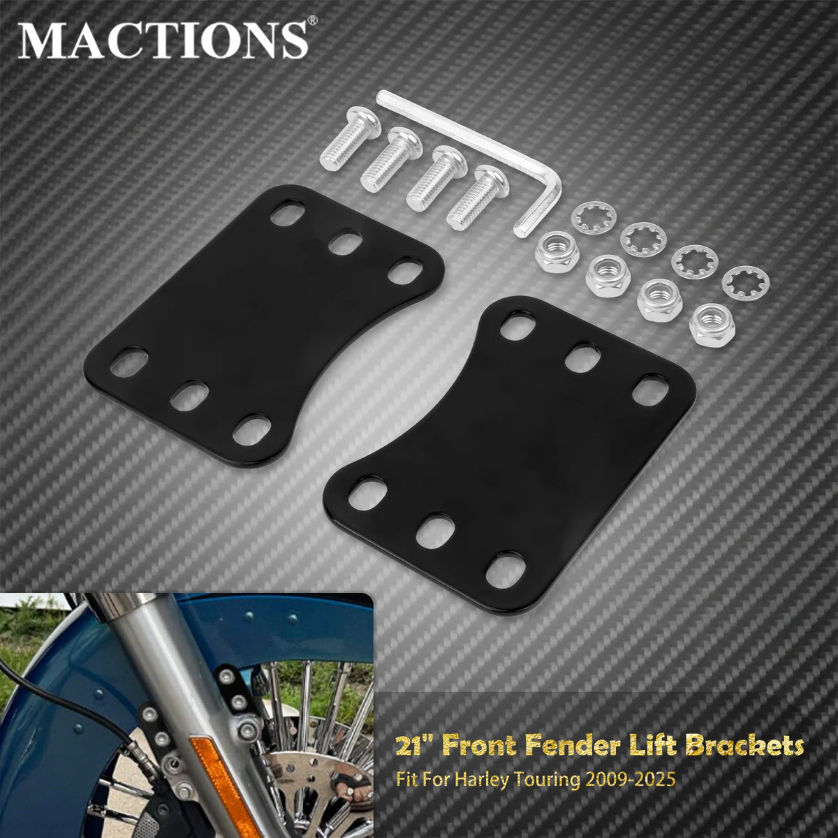 Supports de Repose-pieds Passager Arrière - Harley-Davidson Softail 2018 et plus – photo 1/7