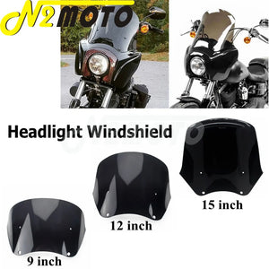 Pare-brise fumé 12 pouces pour Harley Dyna - vue 1