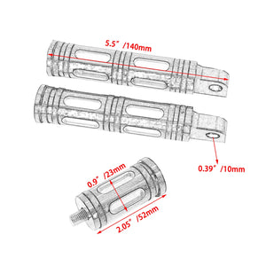 Kit repose-pieds CNC, poignées et pointes de sélecteur en aluminium pour Harley-Davidson Softail, Sportster 883, 1200, Touring, Road King, Dyna – photo 3/16
