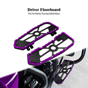 Planchers avant conducteur en aluminium coloré pour Harley-Davidson Touring - vue 9