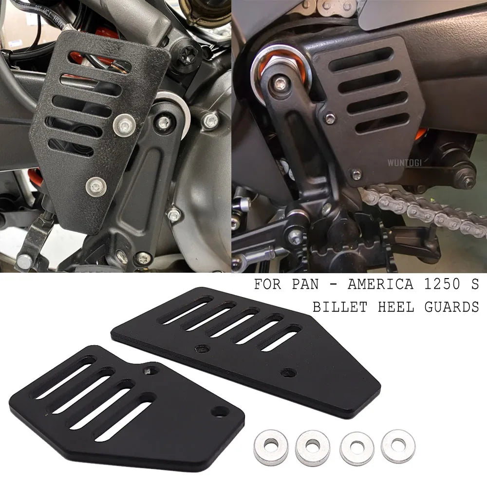 Protège-Talons CNC Aluminium pour Harley Pan America 1250 S 2021-2022 – photo 1/7