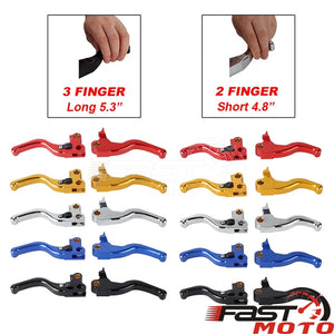 Paire de leviers de frein et d'embrayage noirs pour moto Harley-Davidson Dyna - vue 3