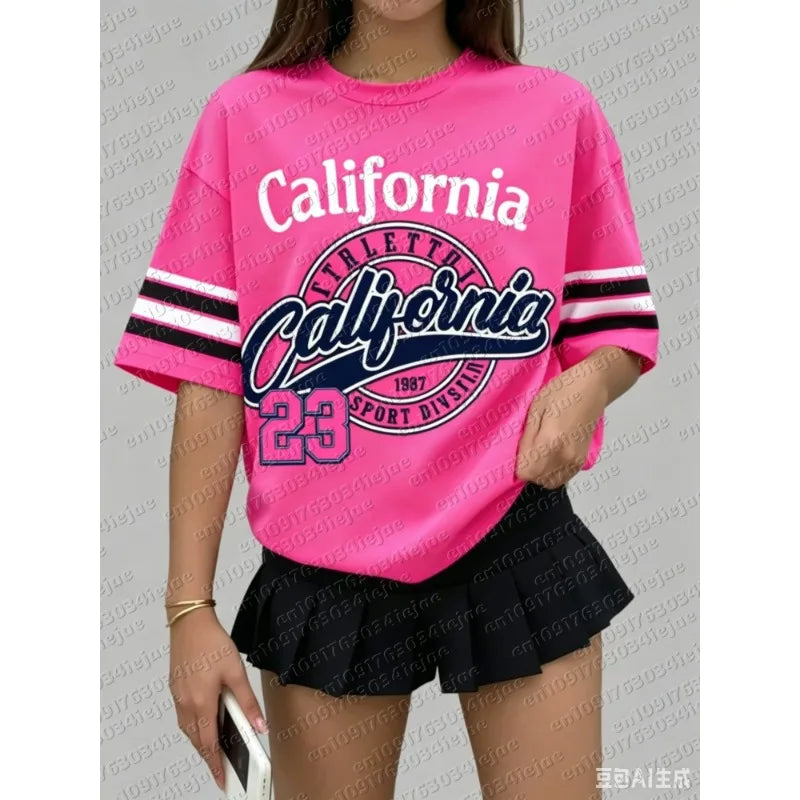 T-shirt Femme Jersey Sport California - vue 4