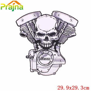 Écusson dorsal brodé biker punk crâne aigle - vue 14