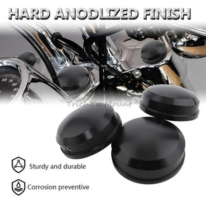 Caches d'écrous de fourche pour Harley Sportster Dyna Softail - vue 3