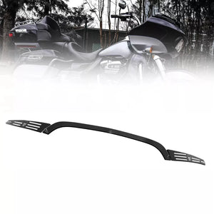 Garniture centrale noire de pare-brise fendu pour Harley Road Glide - vue 1