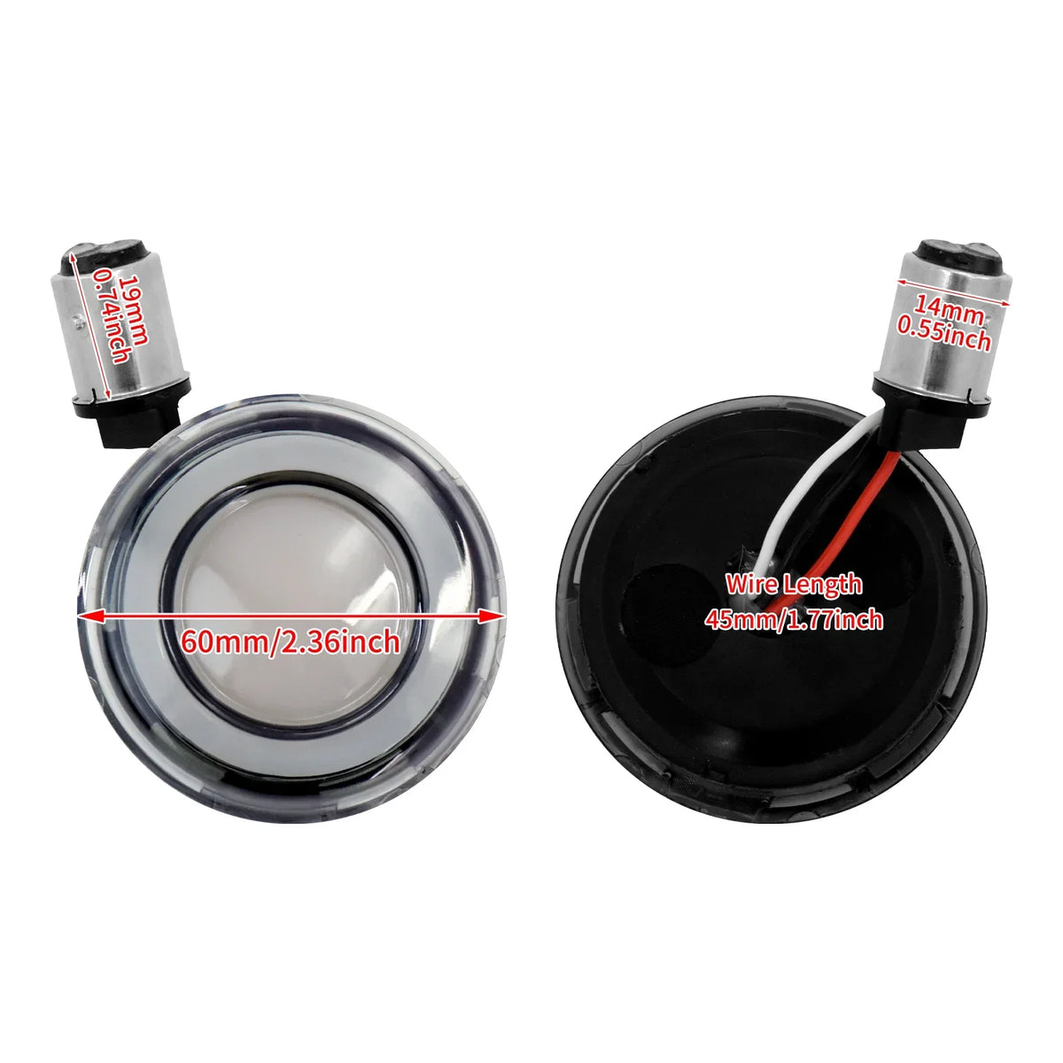 Inserts de clignotants LED 1157 pour Harley Touring Softail - vue 6