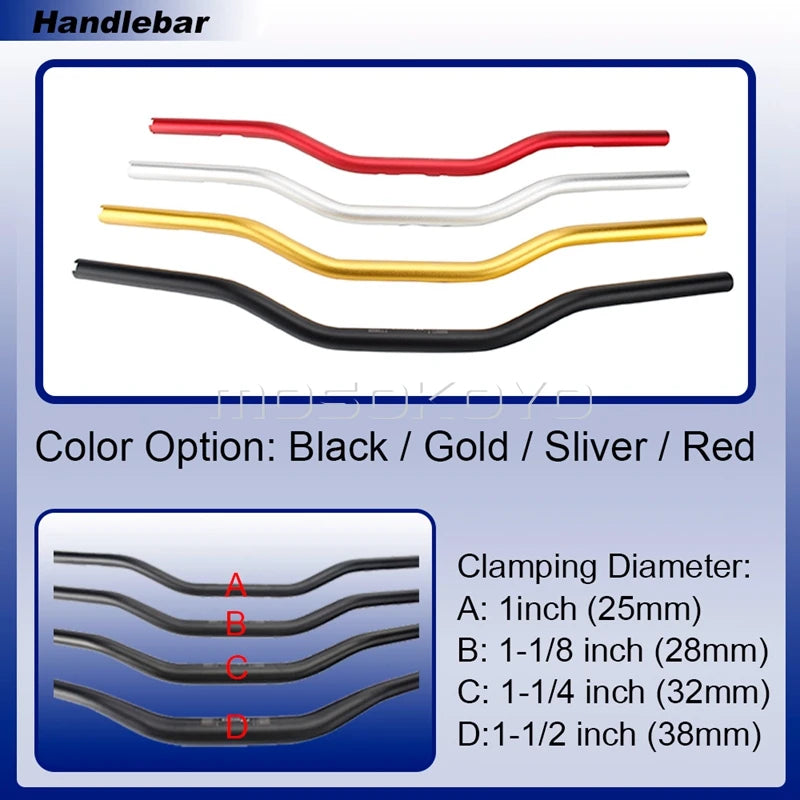 Risers pullback et guidon pour Harley Dyna Sportster Softail - vue 6