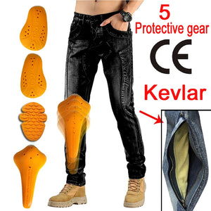Jean moto homme renforcé Kevlar/Aramide avec protections - vue 5