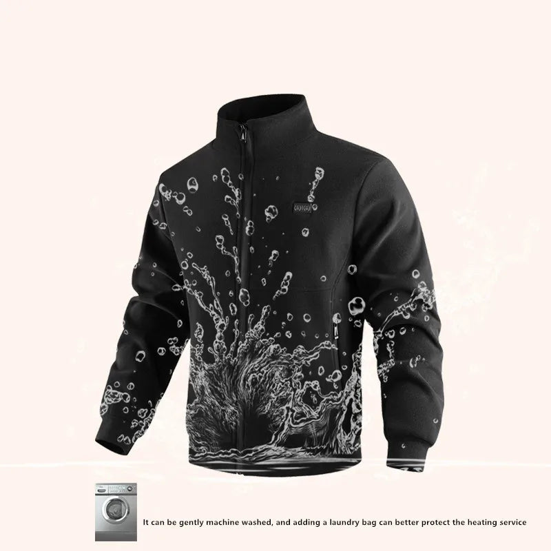 Veste chauffante polaire unisexe - Chauffage électrique 8 zones - vue 4