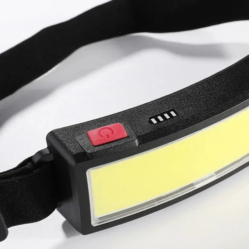 Lampe frontale LED COB puissante, rechargeable Type-C, batterie intégrée – photo 4/11