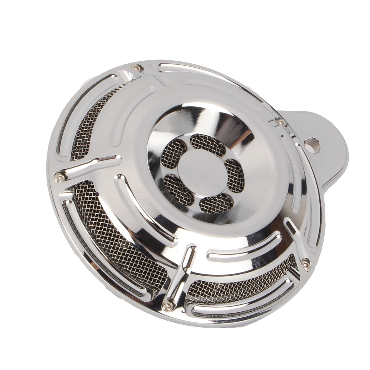 Klaxon 110 dB avec cache aluminium pour Harley Big Twin - vue 1