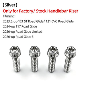 Boulons de Rehausseur de Guidon Titane pour Harley Road Glide 121 CVO/ST, 117 – photo 10/12