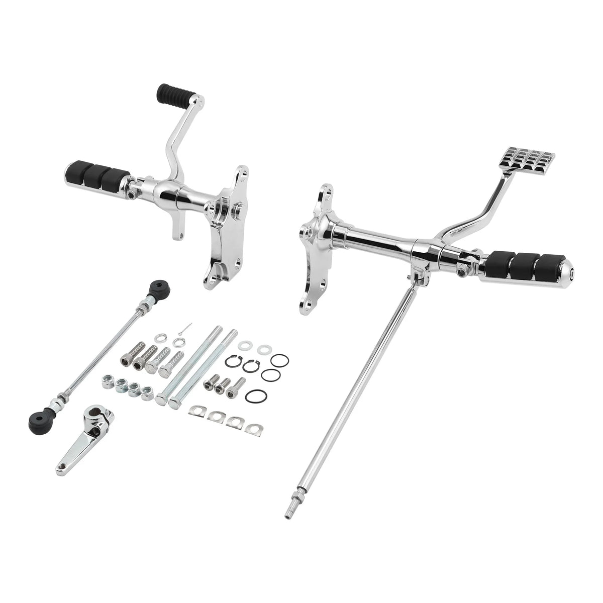 Repose-pieds de commandes avancées en acier et aluminium pour Harley-Davidson Sportster 883 XLH883, 1200 Sport XL1200S, Custom XL1200C 1991-2003 – photo 1/7