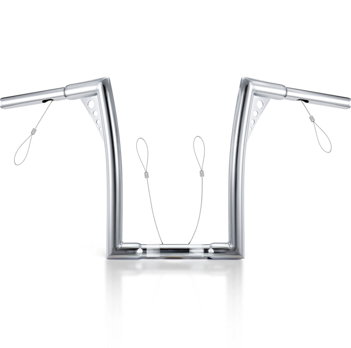 Guidon Ape Hanger 1,25 pouce (10/12/14 pouces de hauteur) - Harley-Davidson Sportster, Softail, Dyna, Road King et Road Glide – photo 1/12