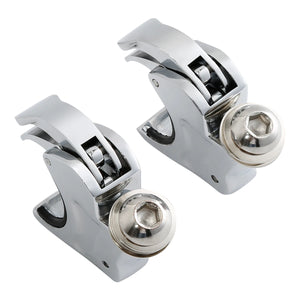 Pinces de fixation chrome pour pare-brise de Harley-Davidson Sportster - vue 2