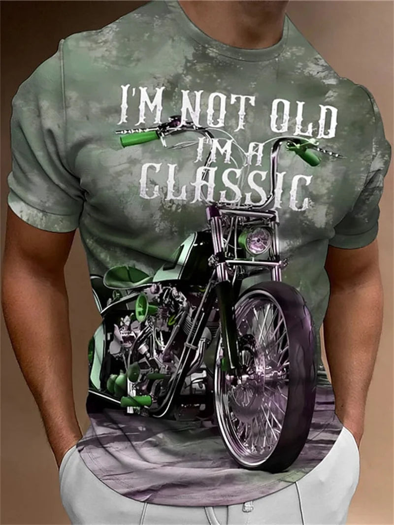 T-shirt Moto Homme 1976 Racing Vintage Imprimé 3D Manches Courtes - vue 13
