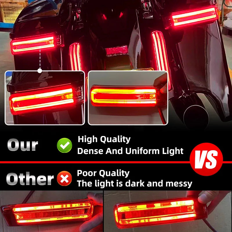 Feux arrière LED de sacoches, clignotants et stop, pour Harley Touring 1997-2022 - vue 4