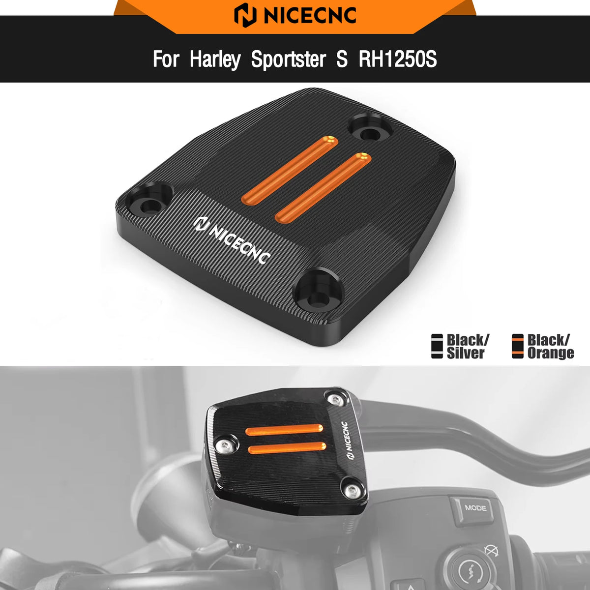 Cache de Bocal de Frein Avant Aluminium - Harley-Davidson Sportster S & Nightster 975 – photo 1/8