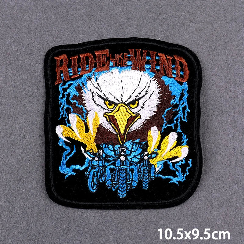 Écusson brodé Live To Ride motard punk à coudre ou repasser sur veste - vue 2