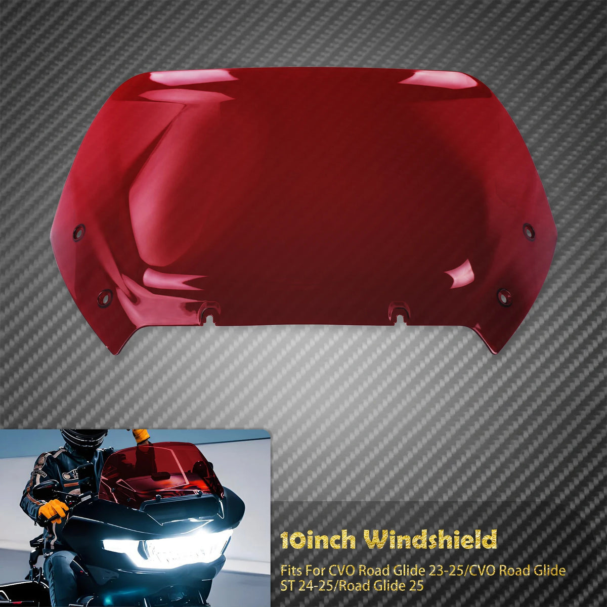 Pare-Brise 10 pouces - Harley-Davidson CVO Road Glide FLTRXSE 2023 et FLTRX 2024-2025 – photo 10/10