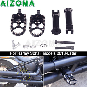 Repose-pieds / repose-pieds passager pour Harley-Davidson Softail Street Bob FXBB FXBR FLSL FLFB FXFB 18-up – photo 1/9